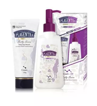 Plazentra Berry Cream Oil Set Cream 150g Oil 250g Maternity Cream Увлажняющий крем Гипоаллергенный крем для сухой кожи Беременные женщины Крем для тела Масло для тела