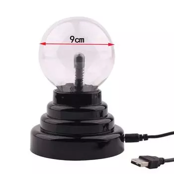 Плазменный шар атомосфера ночник лавовая лампа питание от USB и батареек AAA детский подарок 2025 Magic Bolt светодиодная лампа