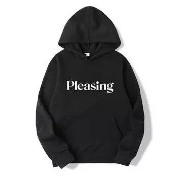 Pleasing Hoodie HS Pleasing Hooded Sweatshirt Women Long Sleeve Pullovers Streetwear Casual Tops HS Fan Gift Hoodies S чёрный