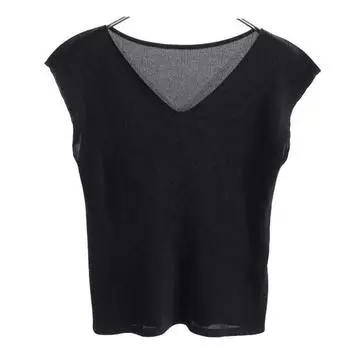 PLEATS PLEASE ISSEY MIYAKE made in Japan No sleeve Cut 3 Black series Women Used