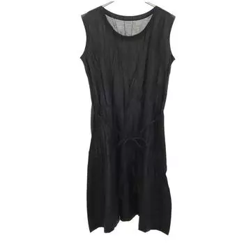 PLEATS PLEASE сделано в Японии Платье без рукавов 3 черное Женское Б/У