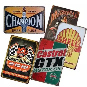 PLEAVIT жестяная табличка американская ретро гараж настенная подвесная тарелка антиквариат разные товары интерьер (К)