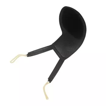 Плечевая подставка для скрипки с резиновыми лентами Мягкая удобная кожаная скрипка с узором личи 3/4-4/4 чёрный