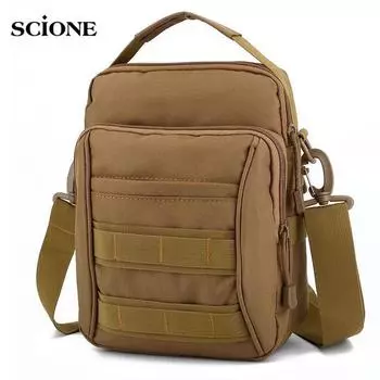 Плечевая военная поясная тактическая водонепроницаемая мужская и женская нагрудная сумка Bolsa, многофункциональная сумка чёрный