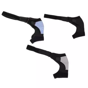 Плечевой бандаж, дышащий, впитывающий пот, утолщенный слой подкладки, универсальная компрессионная поддержка плеч Black Blue