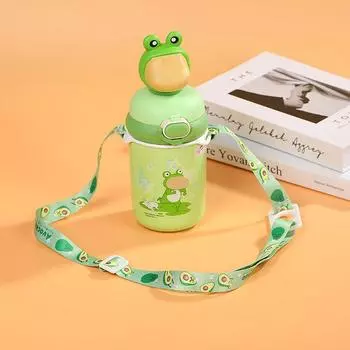 Плечевой ремень для бутылки с водой, симпатичный, регулируемый, портативный, детский чайник, пряжка, шнурок для прогулок на свежем воздухе, езды на велосипеде, походов