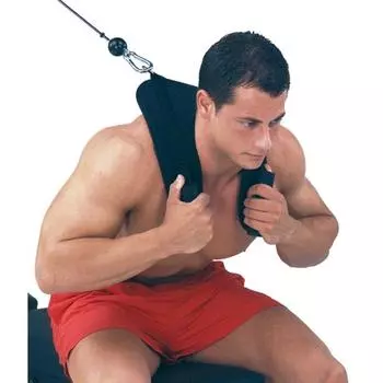 Плечевой ремень для фитнеса, ремни для пресса, ремни для пресса, тяга, штанга, тренажерный зал чёрный