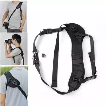 Плечевой ремень для фотоаппарата, черный, для зеркальных фотокамер Canon Nikon SLR