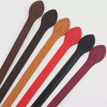 Плечевой ремень из искусственной кожи с рисунком листьев, длина 60 см, из ПУ, для сумок и багажа темный кофе