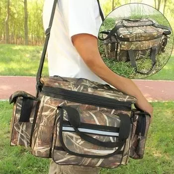 Плечевой ремень Карманы для хранения снаряжения Большая сумка для рыболовных снастей Коробки для приманок