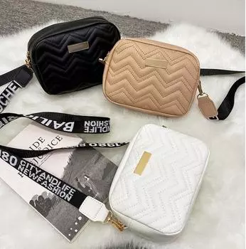 Плечевой ремень с принтом, маленькая квадратная сумка через плечо, женская сумка, однотонная повседневная сумка через плечо хаки