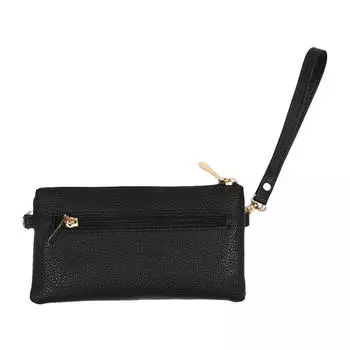 Плечевой ремень Стиль Простая Мягкая ПУ Сумка Для Покупок Сумка Коммутации Портативные Женские Сумки One Size чёрный