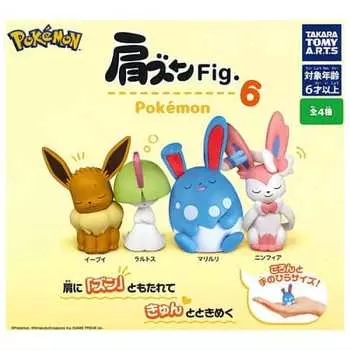 Плечи Рис. Pokemon 6 Все 4 Типа Набор (Полный Полный) Gacha Gacha Капсульная игрушка