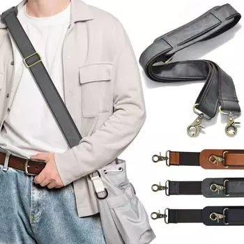 Плечо Стильный плечевой ремень на плечо, толстый, примерно 85 см, регулируемый плечевой ремень через плечо из микрофибры, супер сменный плечевой ремень серый