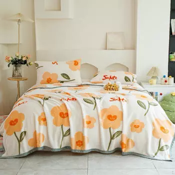 Плед 120 см x 200 см Подарочный Декор для Дома Удобный Мягкий Мягкий Для Дивана Style A