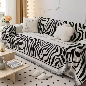 Плед для дивана в стиле бохо с нескользящей подкладкой, подходит для домашних животных, можно стирать в стиральной машине, подходит для одноместных, двухместных, трехместных, четырехместных или секционных диванов 180*180cm