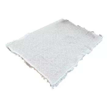 Плед для пикника на открытом воздухе с бахромой из хлопка, мягкий, удобный, простой стиль для кемпинга, пляжа, 180x130 180x130