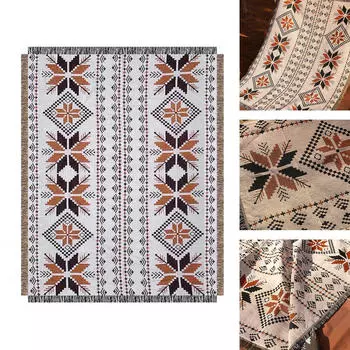 Плед для пикника с кисточками Bohemian для походов домой, гостиной 90cmx150cm