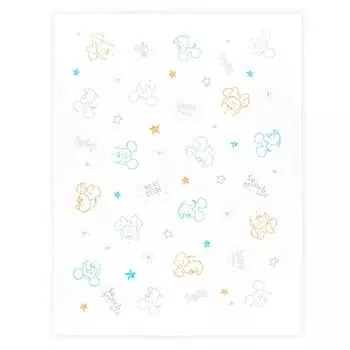 Плед-игрушка Baby Towel Disney Микки Маус Минни Марля Терьер NZ8625 Одеяло, 85x115см, & Мышь, Верх, Подкладка, 100% Хлопок, Белый,