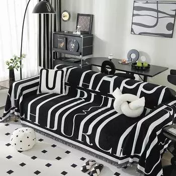 Плед из шенилла для дивана Ins Style Чехол для дивана с кисточками Полотенце для дивана Four Season All-all-inclusive Чехлы для пыли Blanekets 180x130