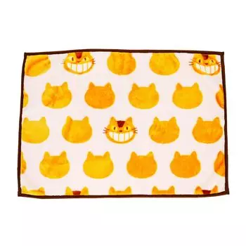 Плед Marushin Lap Throw Ghibli Мой сосед Тоторо Кот Автобус Силуэт Одеяло В70 x Ш100 см Милое пушистое стильное изделие для холодной погоды из полиэстера Доступно в 3 цветах