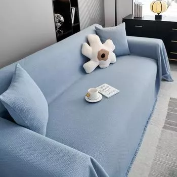 Пледы для гостиной, современное однотонное водонепроницаемое одеяло для кемпинга, пикника, скандинавский коврик для дивана 180x130