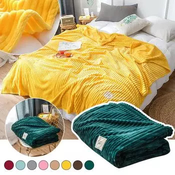 Пледы Фланелевые Флисовые пледы Плюшевые уютные мягкие одеяла Ворсовое одеяло серый