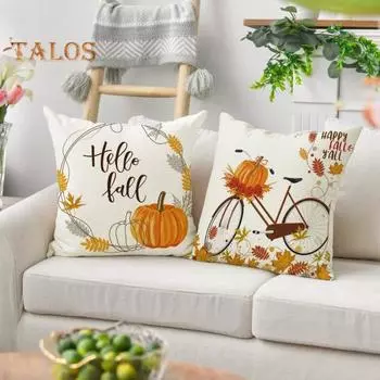 Пледы наволочка осень урожай День благодарения наволочка скрытая молния дизайн наволочка для домашнего дивана