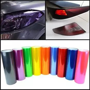 Пленка для автомобильных фар, меняющая цвет: Прозрачная дымчатая антицарапающая пленка для фар, стоп-сигналов, задних фонарей и мотоциклов 30CM*30CM зелёный