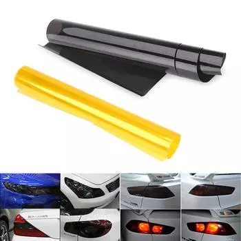 Пленка для автомобильных фар самоклеящаяся пленка для автомобильных фар 30 x 120 см пленка для тонировки фар наклейка для фар задних фонарей противотуманных фар