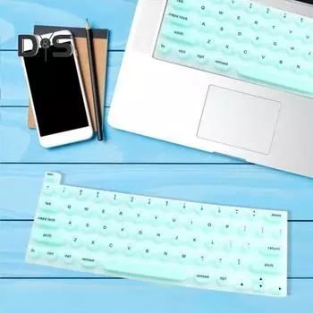 Пленка для клавиатуры Nail Art, износостойкая, простая установка, прочная клейкая пленка для клавиатуры, чехол для MacBook Pro/MacBook Air Circle мятный зеленый