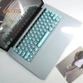 Пленка для клавиатуры Nail Art, износостойкая, простая установка, прочная клейкая пленка для клавиатуры, чехол для MacBook Pro/MacBook Air Circle мятный зеленый