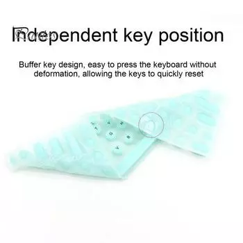 Пленка для клавиатуры Nail Art, износостойкая, простая установка, прочная клейкая пленка для клавиатуры, чехол для MacBook Pro/MacBook Air Circle мятный зеленый