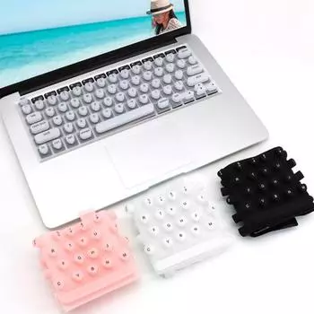 Пленка для клавиатуры Nail Art, износостойкая, с сильной адгезией, универсальная, простая установка, наклейки для набора текста на ногтях, пленка для покрытия клавиатуры чёрный