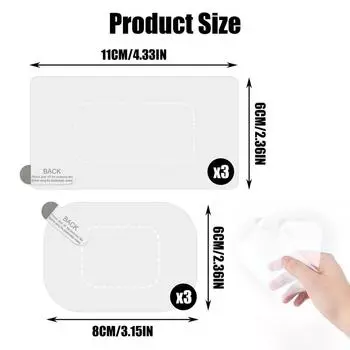 Пленка для лобового стекла для наклеек 6 шт. клейкая пленка для экрана видеорегистратора прозрачная пленка для лобового стекла автомобиля