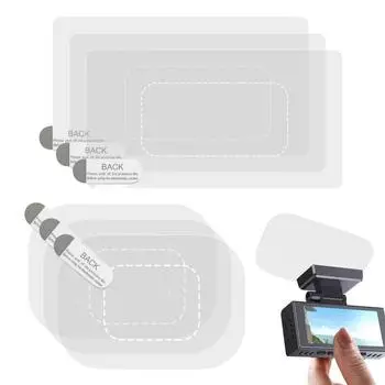 Пленка для наклеек на лобовое стекло 6 шт. Наклейка на лобовое стекло Электростатические наклейки для видеорегистратора Прозрачная пленка для лобового стекла Экран