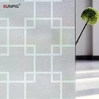 Пленка для окон, пленка для витражей, матовые непрозрачные наклейки на стекло, солнцезащитные виниловые наклейки на окна для дверей, домашнего офиса 30x100 cm