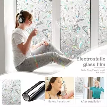 Пленка для приватности на окна See Out Not In One Way, пленка для приватности на окна, съемная тонировка окон для дома, светоотражающая статическая пленка для окон, блокирующая тепло S серебряный