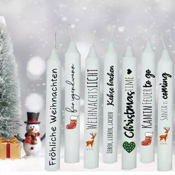 Пленка для татуировки в виде свечи, наклейка, насыщенный цвет, изысканный узор, классическая рождественская тематическая наклейка для татуировки в виде свечи, товары для вечеринок D