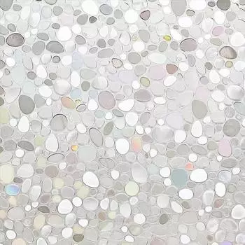 Пленка для витражного стекла 75 см Виниловая пленка Анти-просмотр Радужные приватные наклейки Самоклеящаяся Статическое прилипание Оконная пленка для душа Матовое украшение 75x100cm