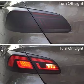 Пленка для задних фонарей, матовая черная виниловая пленка для изменения цвета окна, теплоизоляционная лампа, тонировочная пленка