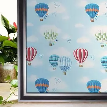 Пленка для защиты окон Матовая пленка для окон Самоклеящаяся пленка для защиты от УФ-излучения Стекло Клей Непрозрачная наклейка на окно Винил для стекла Главная 30x100 CM