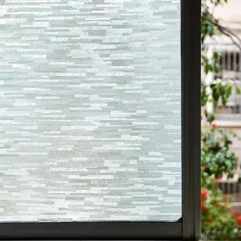 Пленка для защиты окон Матовая пленка для окон Солнцезащитная антистатическая пленка Неклеящаяся терморегулирующая съемная оконная наклейка Главная 30X100 CM