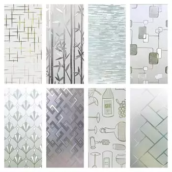 Пленка для защиты окон, матовая пленка для окон, статическая пленка, блокирующая УФ-излучение, съемные наклейки для окон, непрозрачные наклейки для окон для дома 30x100cm