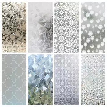 Пленка для защиты окон Матовая пленка для окон Статическая пленка УФ-блокирующая Съемные пленки для окон Непрозрачные покрытия для окон для дома 30x100cm