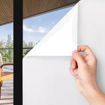 Пленка для защиты окон, матовое стекло, наклейка на окна для защиты конфиденциальности, неклейкая, антистатическая, для дома, душа и офиса, белая 30cmx100 cm