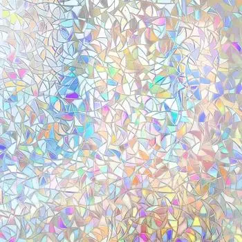Пленка для защиты окон, Радужные наклейки на окна, Декоративный 3D-винил для окон, Витражные наклейки на окна, Статичные наклейки на окна 30x100cm