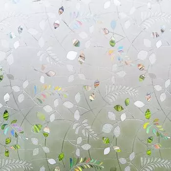 Пленка для защиты окон Статичные наклейки на окна Виниловые 3D наклейки на окна Радужная пленка для стеклянных дверей Анти-УФ 30x100cm