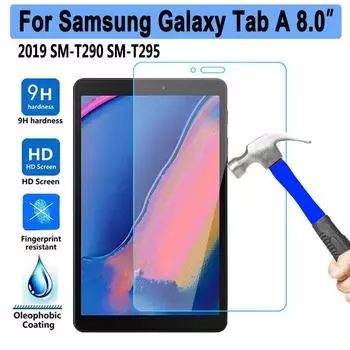 Пленка из закаленного стекла 9H для Samsung Galaxy Tab A 8,0 2019 T290 T295 T297 SM-T290 Защитная стеклянная пленка для экрана планшета