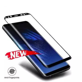 Пленка из закаленного стекла для Samsung Galaxy Note 8 9 S9 S8 Plus S7 Edge 3D Полная изогнутая защитная пленка для экрана Samsung S8 чёрный